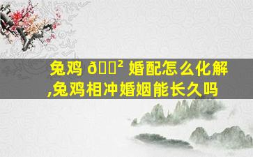 兔鸡 🌲 婚配怎么化解,兔鸡相冲婚姻能长久吗